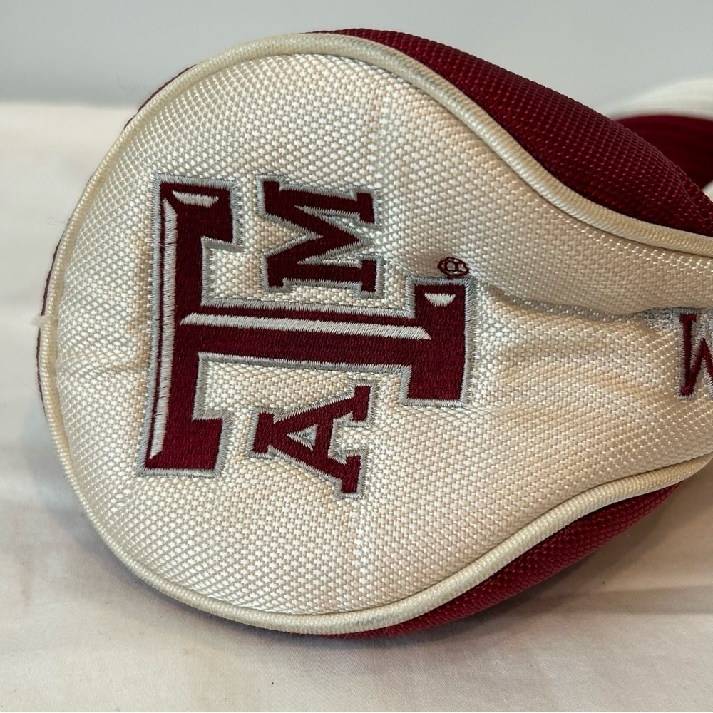 Team Effort Texas A&M Golf Head Cover Maroon Beige Embroidered Outdoor Sports